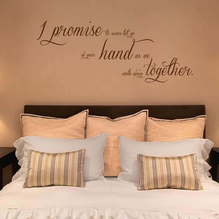 I Promise to Never Let Go - Quote - Wall Decals Stickers Graphics