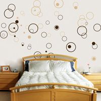 Circles - Bubbles - Set of 72 - Wall Decals