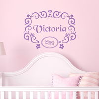 Classic Fairy Tale - Personalized Monogram - Wall Decals