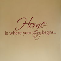 Home is where your story begins - Words - Wall Decals