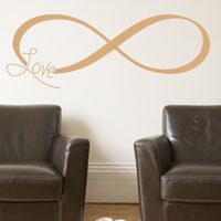 Inspirational Infinity Symbol - Faith Love Strength Family - Wall Decals