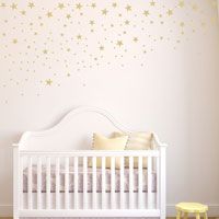 Scattered & Falling Stars - Set of 100 - Star Wall Decals