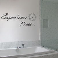 Experience Peace - Floral - Wall Words & Wall Decals