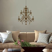Fancy Crystal Chandelier - Vinyl Wall Decals