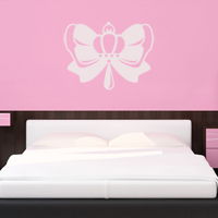 Bow with a Crown - Wall Decals