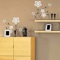 Cute & Simple Flowers - Set of 10 - Wall Decals