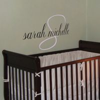 Classy & Simple Mongram - Personalized Names - Wall Decals