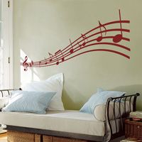 Music to my Eyes - Musical Notes - Wall Decals