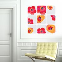 Framed Wild Flowers - Printed Wall Decals