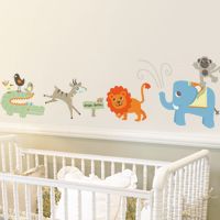Fun Jungle Safari Animals - Printed Wall Decals