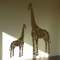 Giraffes - Momma & Baby - Set of 2 - Wall Decals
