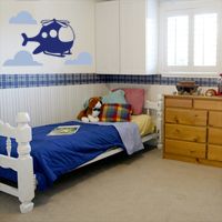 Helicopter in the Clouds - Wall Decals