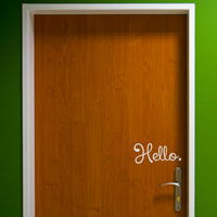 Hello and Goodbye - Door Quotes - Wall Decals