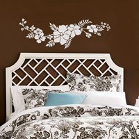 Strand of Hibiscus Flowers - Hawaiian Flowers - Wall Decals