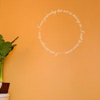 I am Stronger Than I was Yesterday - Motivational Quote - Wall Decals