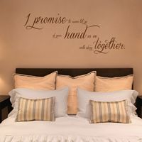 I Promise to Never Let Go - Quote - Wall Decals