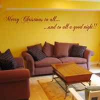 Merry Christmas to All - Holiday Wall Decals