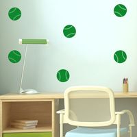 Mini Baseballs - Set of 10 - Wall Decals