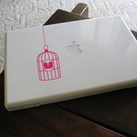 Mini Love Birds - Set of Two - Laptop & Notebook Decals