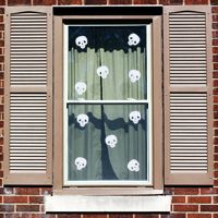 Mini Skulls - Halloween - Set of 10 - Wall Decals