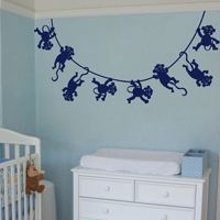 Lots of Monkeys Swinging - Wall Decals