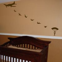 Skydiving - Skydivers Jumping from an Airplane - Wall Decals
