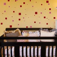 Squares - Set of 192 - Shapes - Wall Decals