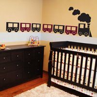 Choo Choo Trains - Set of 7 -  Wall Decals