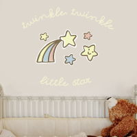 Twinkle Twinkle Shooting Star - Quote - Printed Wall Decals