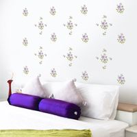 Vintage Flowers - Printed Wall Decals