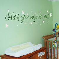 Hitch your wagon to a star! - Inspirational - Wall Decals