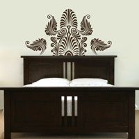 Ornate Indian Inspired Headboard - Wall Decals
