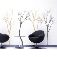 Cold Winter Trees - Set of 4 - Wall Decals