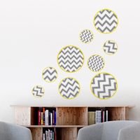 Fun Zigzag Bubbles - Printed Wall Decals