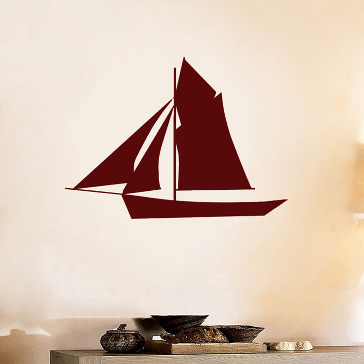 sailboat wallpaper decal
