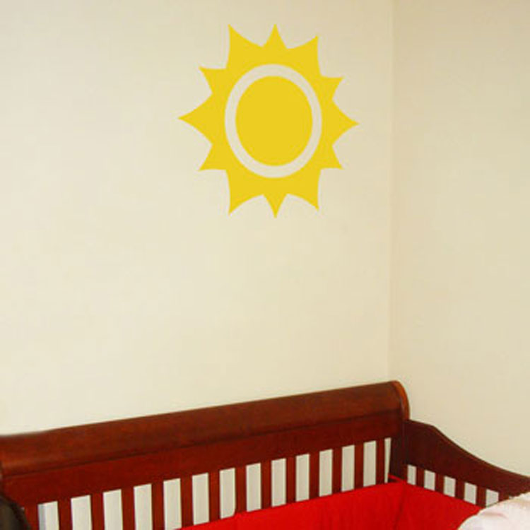 Sunshine Big Sun Wall Decals - Sun Wall Decal Nursery