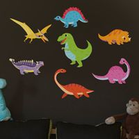 Mini Happy & Fun Dinosaurs - Printed Wall Decals