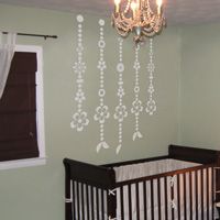 Flower Wind Chimes - Wall Decals