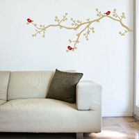 Baby Blossom Branch with Birds- Wall Decals