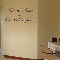 Bless this Home with Love & Laughter - Wall Decals