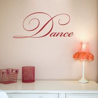 Dance - Ballet Jazz Tap Contemporary - Wall Words Decals