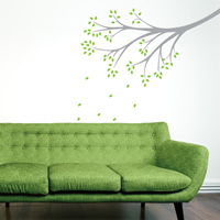 Delicate Whimsical Branch - Wall Decals 