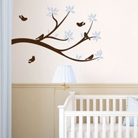 Sweet Little Birds on a Branch - Wall Decals