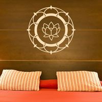 Lotus Flower Blossom - Wall Decal 