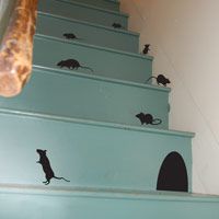 Scurrying Mice - Set of 12 - Wall Decals