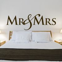 Mr & Mrs - Love - Couple - Wedding - Wall Decals