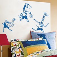 Basketball Animals - Set of 3 - Wall Decals