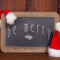 Be Merry - Holidays - Christmas - Winter - Seasonal Wall Decals