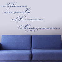 Best Things in Life - Quote - Wall Decals