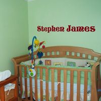 Block Lettering - Personalized - Your Child's Name - Wall Decals